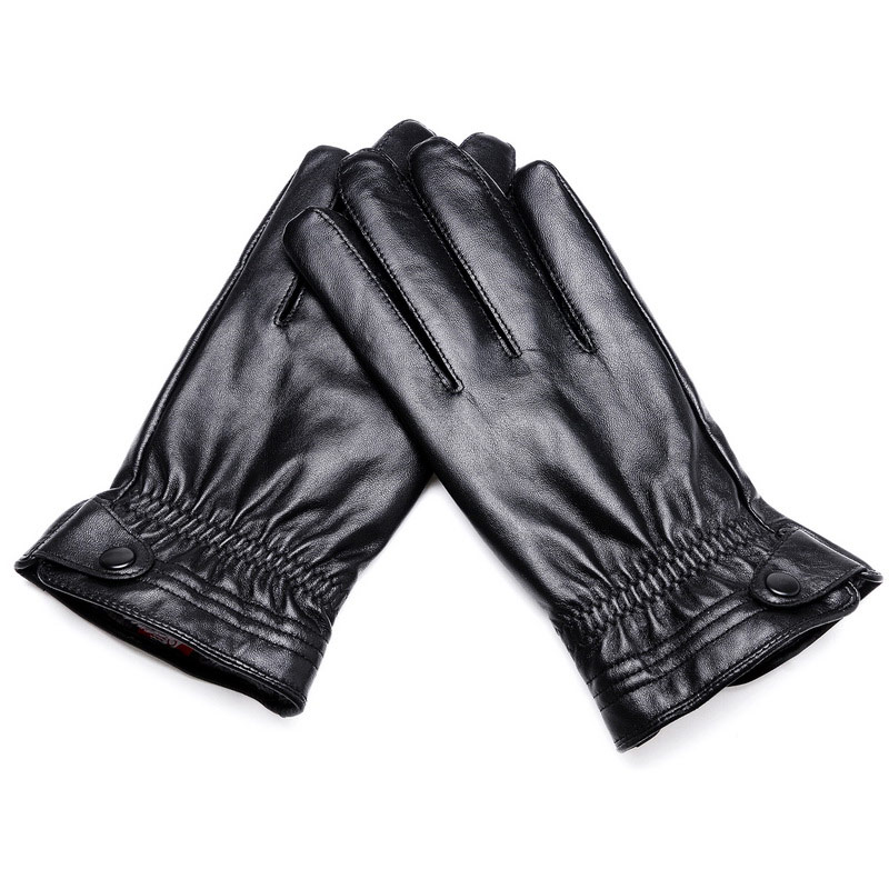 skin tight leather driving gloves